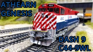 Review Athearn Genesis Dash 9 C449WL HO Scale [upl. by Elinad]