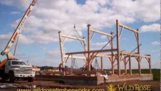 Wild Rose Timberworks Frame Raising [upl. by Yenruoj761]