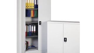 Metal Storage Cabinet with Locking Doors [upl. by Tnecniv]