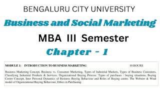 Business and Social Marketing Chapter 1 [upl. by Letrice]