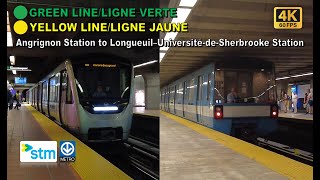 Montreal Metro POV Walk Angrignon to Longueuil–UniversitédeSherbrooke Via Berri–UQAM【4K】 [upl. by Shedd139]