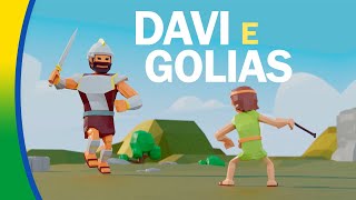 DAVI e GOLIAS 💪🏼 Bibtoons BRA  Histórias Bíblicas Animadas em Português [upl. by Rooker]