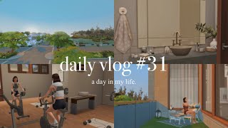 day in my life  gym  new friend  do homework etc  the sims 4 vlog [upl. by Karolina]