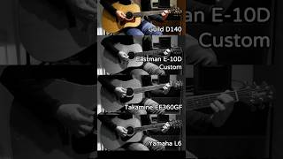 Dreadnought 全單吉他大比拚Guild VS Eastman VS Takamine VS Yamaha 你更喜歡哪一隻？2 guitar 吉他農夫 西屯 吉他維修保養 [upl. by Ara]