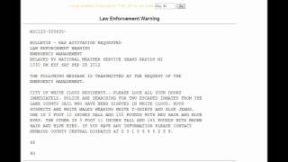 Law Enforcement Warning 92912 [upl. by Lemmuela]