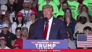 President Trump in Saginaw MI2024 Election PredictionUS Polling Projection election2024trump [upl. by Midis]