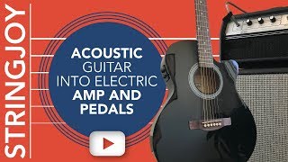 Acoustic Guitar Into Electric Amp with Pedals Distortion Delay amp More [upl. by Ayaet212]