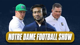 Notre Dame football show 2025 class outlook new commits playoff format coaching changes [upl. by Savvas]