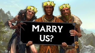 Marrying Everyone In Skyrim [upl. by Hawker]