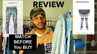 LAKENZIE MENSWEAR BRAND AND DESTRUCTIVE DSRCV REVIEW SUMMER STREETWEAR ESSENTIALS JEANSTRY ON [upl. by Lamonica]