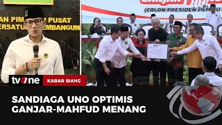 Respons Sandiaga Uno Terkait Terpilihnya Mahfud MD sebagai Bacawapres Ganjar  Kabar Siang tvOne [upl. by Mahseh661]