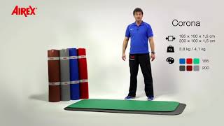 AIREX Corona Exercise Mats  Popular Training Mat for Physiotherapists [upl. by Odraccir663]