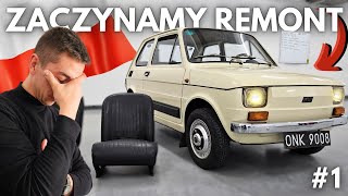 NOWY PROJEKT REMONTUJEMY FIATA 126p 1984 [upl. by Enelyak]