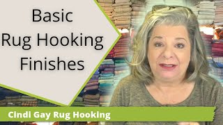 The Most Basic Rug Hooking Finish amp Open Questions [upl. by Hessney]