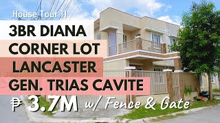 House Tour 11  3BR Corner Diana House amp Lot for Sale  Lancaster New City General Trias Cavite RFO [upl. by Ferrand]