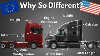 Why American and European Trucks Are So Different [upl. by Yarised]