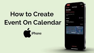 How to Create Event on iPhone Calendar [upl. by Dewain351]