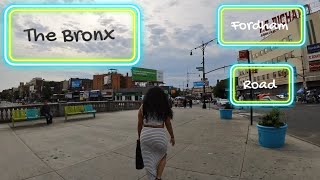 The Bronx Fordham Road newyorkcity nyc hood newyork bronx city streets insta360go3 [upl. by Woothen]