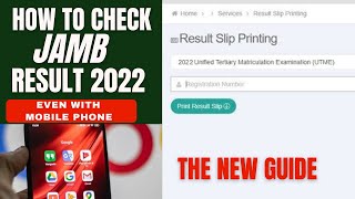 JAMB Result is Out online How to check and download jamb result 2022 [upl. by Thirzia]