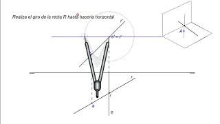 Girar una recta hasta hacerla horizontal [upl. by Aysa]