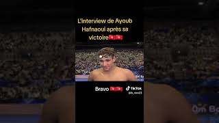 The interview of Ayoub Hafnaoui after his victory [upl. by Allit216]