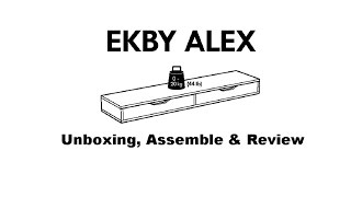 Ikea Ekby Alex  Unboxing Assemble amp Review NotSponsored Ikea  50 giveaway Ends Dec 25 2019 [upl. by Ayokahs]