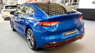 New SKODA ENYAQ Coupe RS 2022  FULL REVIEW exterior interior specs Race Blue Metallic [upl. by Lunt]