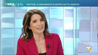 Protesta dei trattori Marianna Aprile quotUn terzo del bilancio europeo viene investito in [upl. by Sally344]