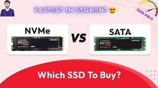 Difference between NVME M2 SSD vs SATA SSD  Which SSD is best [upl. by Torosian]