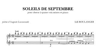 Lili Boulanger  Soleils de Septembre 1912 [upl. by Bennir433]