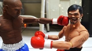 Boxing Stop Motion  Pacquiao VS Mayweather 拳王爭霸戰 [upl. by Nhar186]