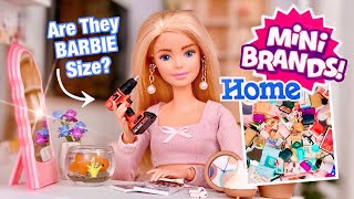 Mini Brands HOME Are They Barbie Doll Size ZURU 5 Surprise [upl. by Neelhtakyram18]