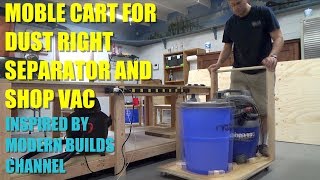 Mobile Dust Collection Cart for Woodworking  Rockler Dust Right [upl. by Nediarb]