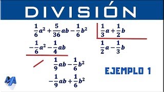 División de polinomios con fracciones  Ejemplo 1 [upl. by Leiram]