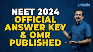 NEET 2024  Official Answer Key amp OMR Sheet Published [upl. by Soalokcin625]