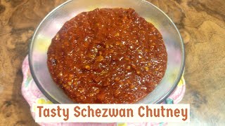 Homemade Schezwan chutney szechuan sauce recipe शेजवान चटनी और सॉस बनाने का तरीका [upl. by Retlaw975]