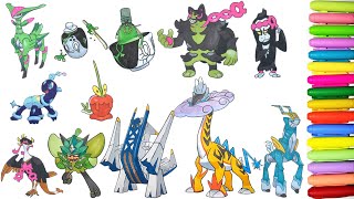 Pokemon GEN 9 Coloring  Part 12 [upl. by Yelir748]