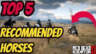 Red Dead Redemption 2 Top 5 Recommended Breeds [upl. by Magnolia]