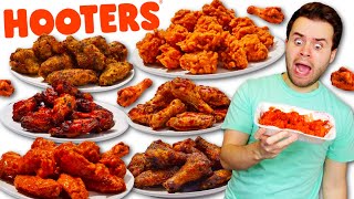 I Tried ALL The Wings From HOOTERS Which Flavor Is The Best  Full Menu Review [upl. by Hervey]