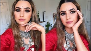 RAJASTHANI INSPIRED MAKEUP TUTORIAL Preet Aujla [upl. by Lain]