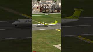 Air Baltic DHC8  Plane Spotting  World of Airports game [upl. by Dustin]