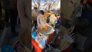 Kashmiri gajar ka halwa streetfood [upl. by Asssilem]