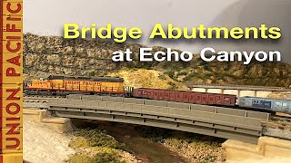 How I Built Bridge Abutments at Echo Canyon on My NScale Layout [upl. by Blackmun]