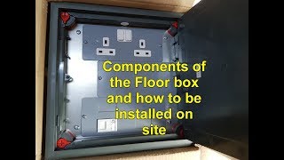 Floor box Practical installation OnSite [upl. by Erreip]