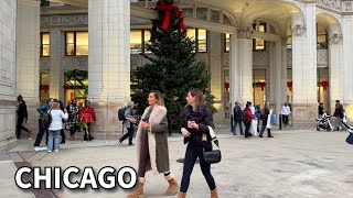 Chicago Christmas Walk ✨The Magnificent Mile Early Christmas Walk on Sunday  November 17 2024  4K [upl. by Seavir]