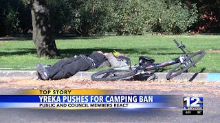 Yreka approves first reading of camping ban [upl. by Hgiel]