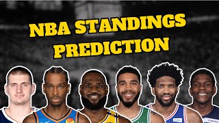 NBA Standings Predictions for the 2425 NBA SEASON [upl. by Maggio733]