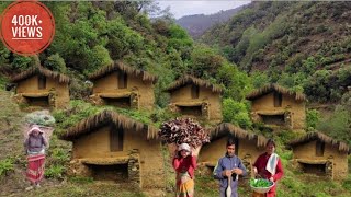 Mountain village life in Nepal Primitive technology Survival life Rural village kitchen [upl. by Goldston]