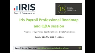 PBA  Iris Payroll Professional Roadmap [upl. by Ave]