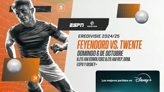 Eredivisie 202425  Feyenoord vs Twente  Promo ESPN México [upl. by Notwen202]